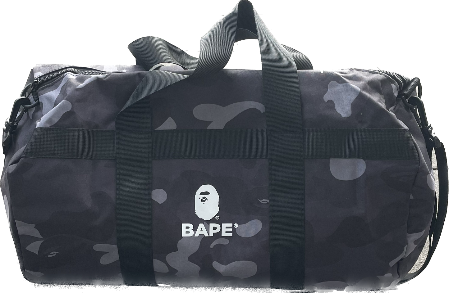 BORSA DA VIAGGIO BAPE GRIGIA CAMO [NUOVO]