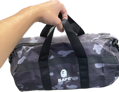 BORSA DA VIAGGIO BAPE GRIGIA CAMO [NUOVO]