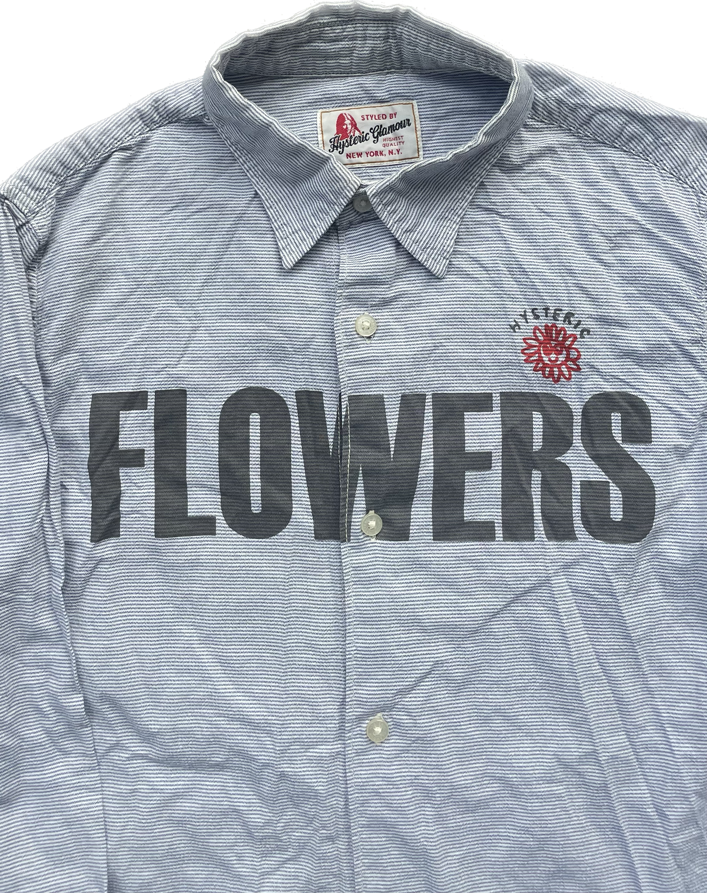 CHEMISE À BOUTONS FLEURS HYSTERIC GLAMOUR BLEU [S]