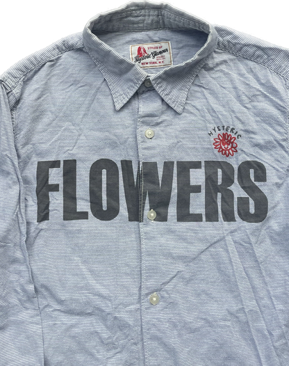 CHEMISE À BOUTONS FLEURS HYSTERIC GLAMOUR BLEU [S]