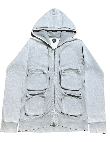 NUMBER (N)INE CARGO ZIP-UP HOODIE GREY [L]