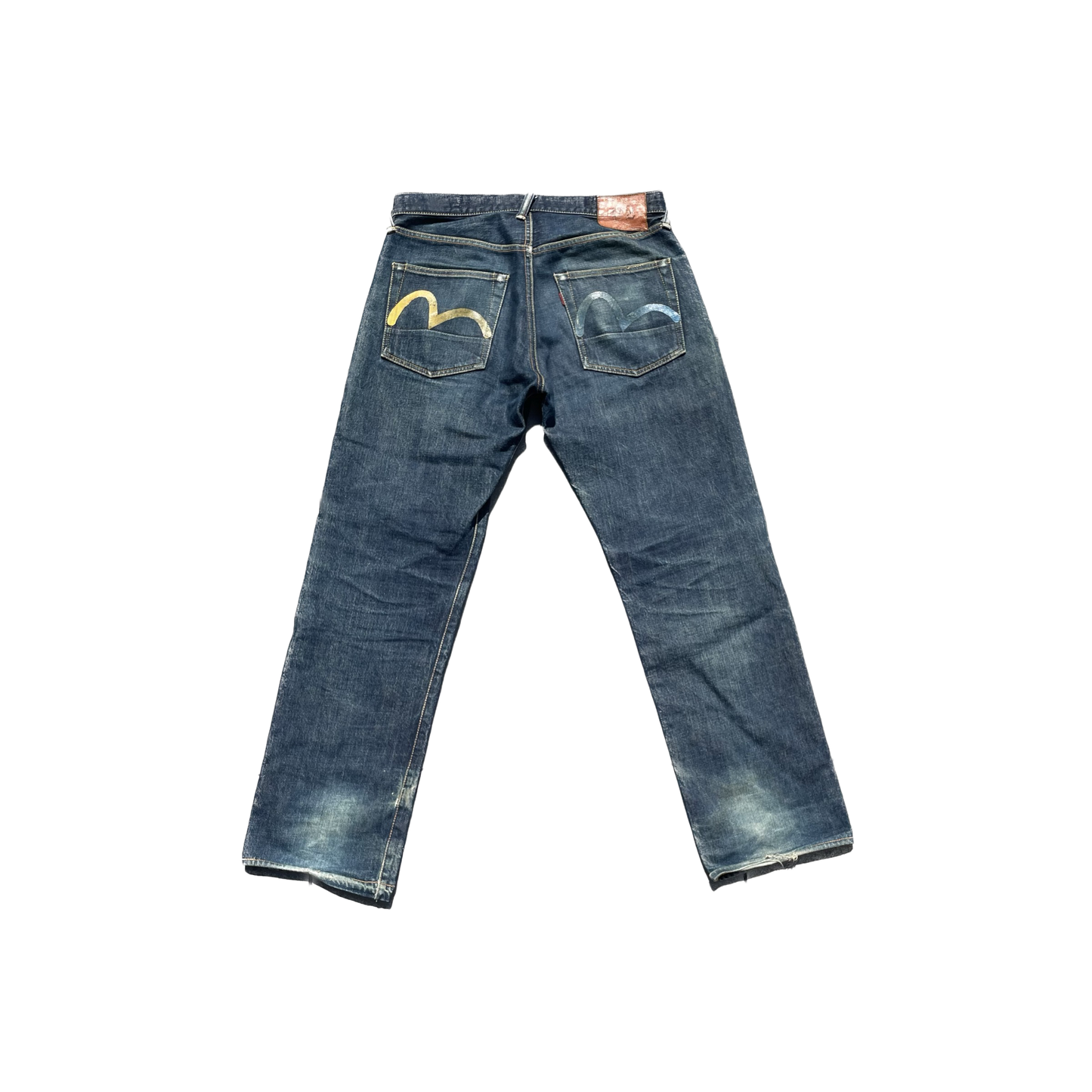 EVISU JEANS GIALLO E BLU GABBIANO [33x35]