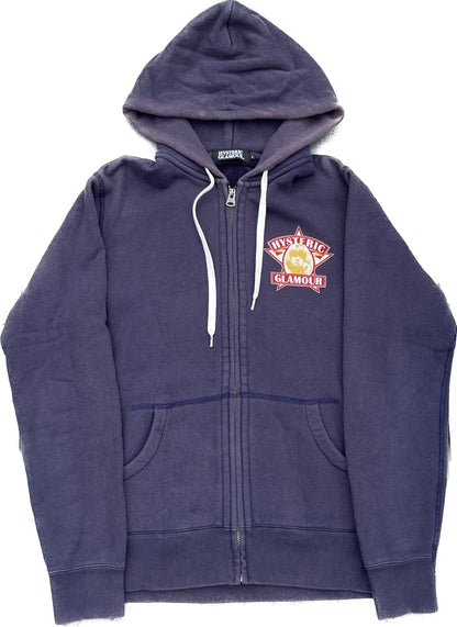 HYSTERIC GLAMOUR SWEAT À CAPUCHE ZIPPÉ MARINE [L]