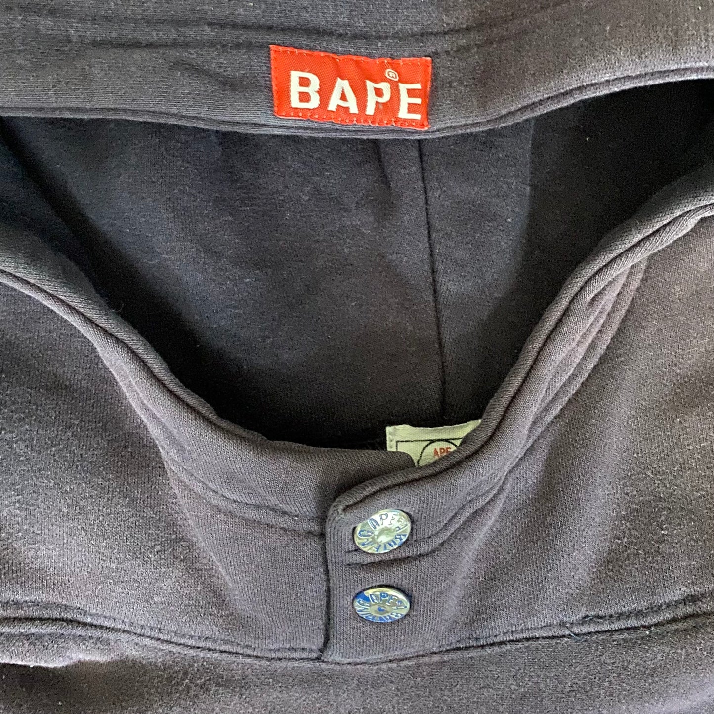 Sweat à capuche avec logo BAPE des années 90, bleu marine [M]