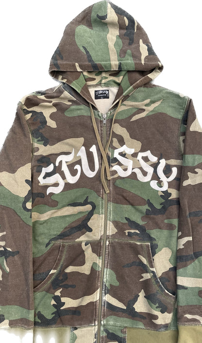 SWEAT À CAPUCHE ZIPPÉ STUSSY CAMO ARC [L]