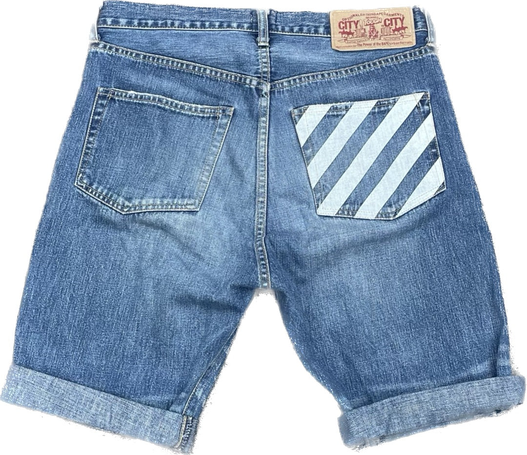 BAPE BABY MILO SAD FACE JORTS [W31] – TOMVINTAGE