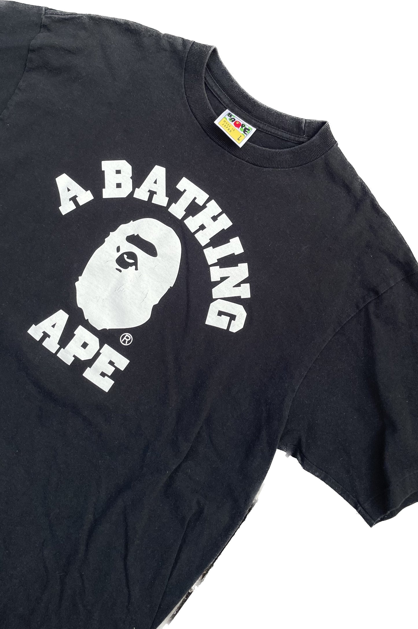 MAGLIETTA CON LOGO BAPE NERA [L]