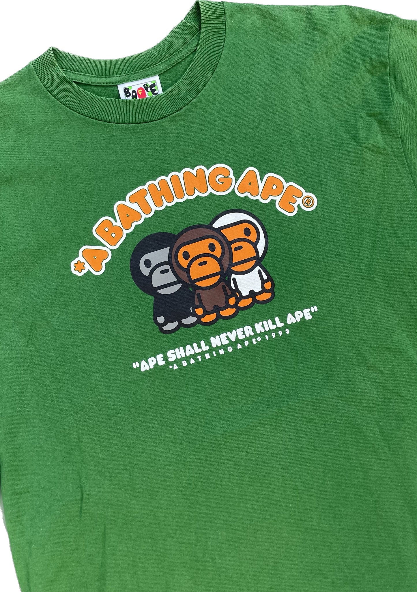 MAGLIETTA BAPE SMALL FIGURES VERDE [L]