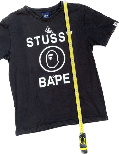 MAGLIETTA BAPE X STUSSY ANNI '90 NERA [L]