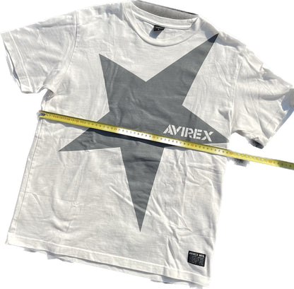 AVIREX STAR TEE BLANC [L]