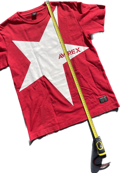 AVIREX STAR TEE ROUGE [M]