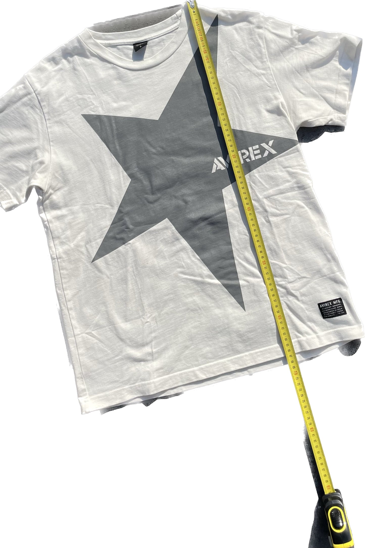 AVIREX STAR TEE BLANC [L]