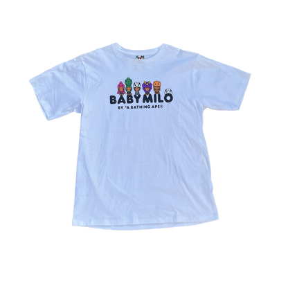 BAPE BABY MILO FIGURE TEE BIANCO [L]