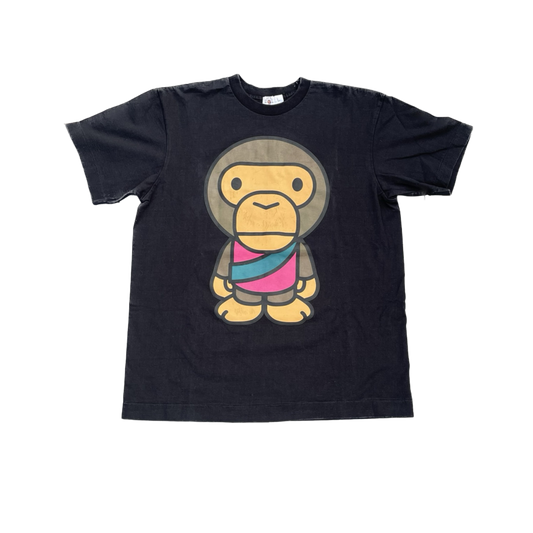 BAPE BABY MILO FIGURE GREC TEE NOIR [L]