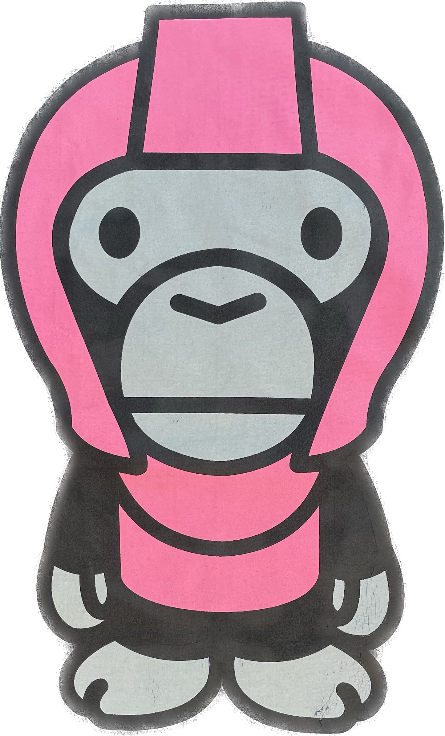 BAPE BABY MILO MAGLIETTA CASCO ROSA NERA [L]