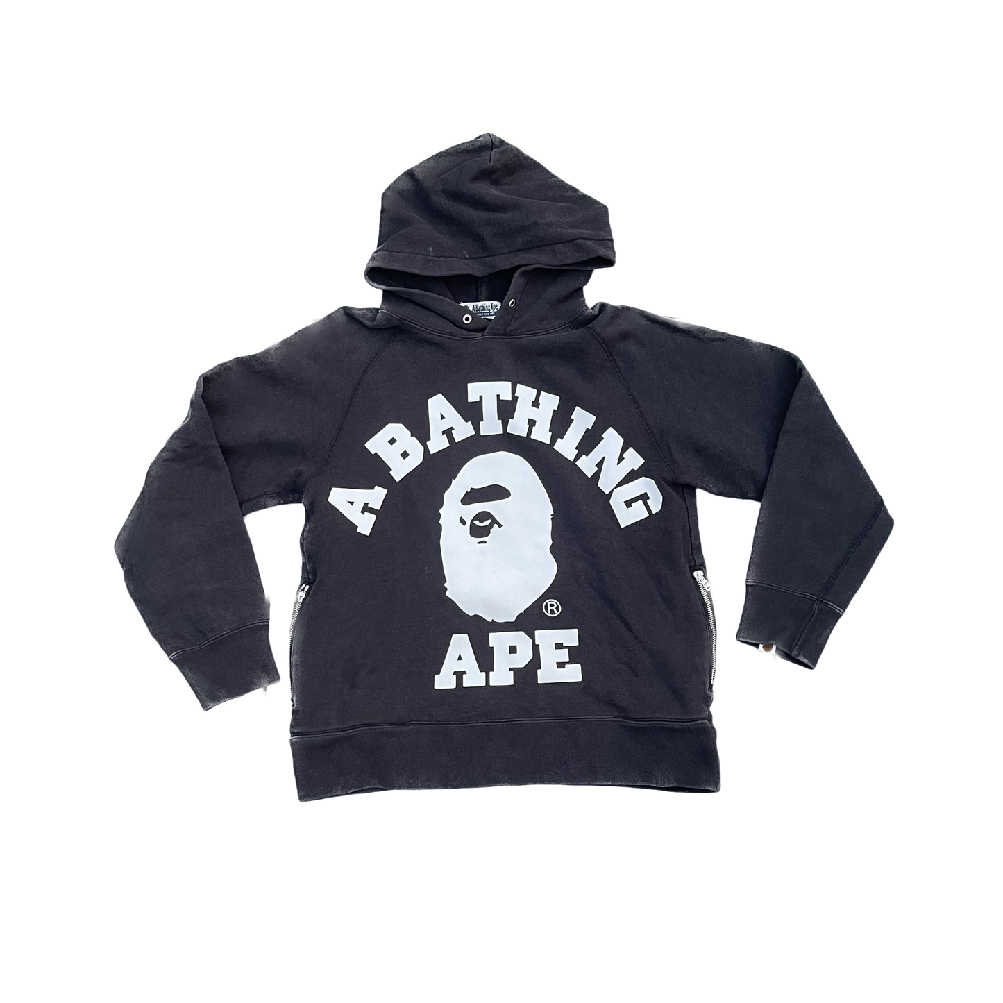 BAPE SPELLOUT HOODIE BLACK [M]