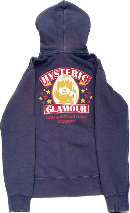 HYSTERIC GLAMOUR SWEAT À CAPUCHE ZIPPÉ MARINE [L]