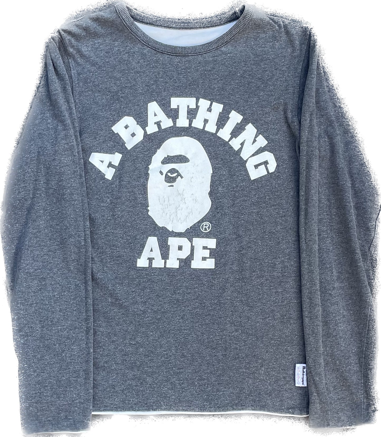 BAPE BAPESTA MAGLIETTA REVERSIBILE A MANICHE LUNGE [XS]