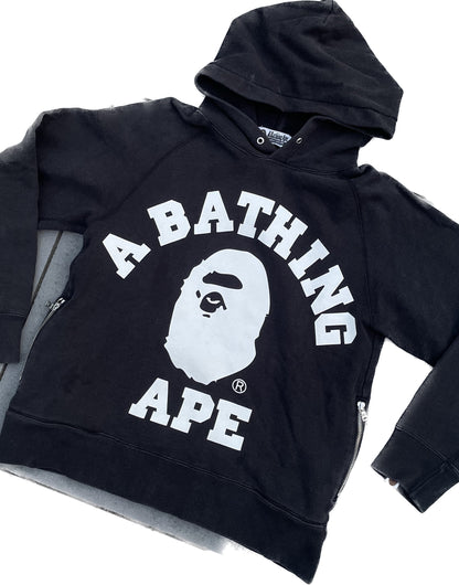 BAPE SPELLOUT HOODIE BLACK [M]