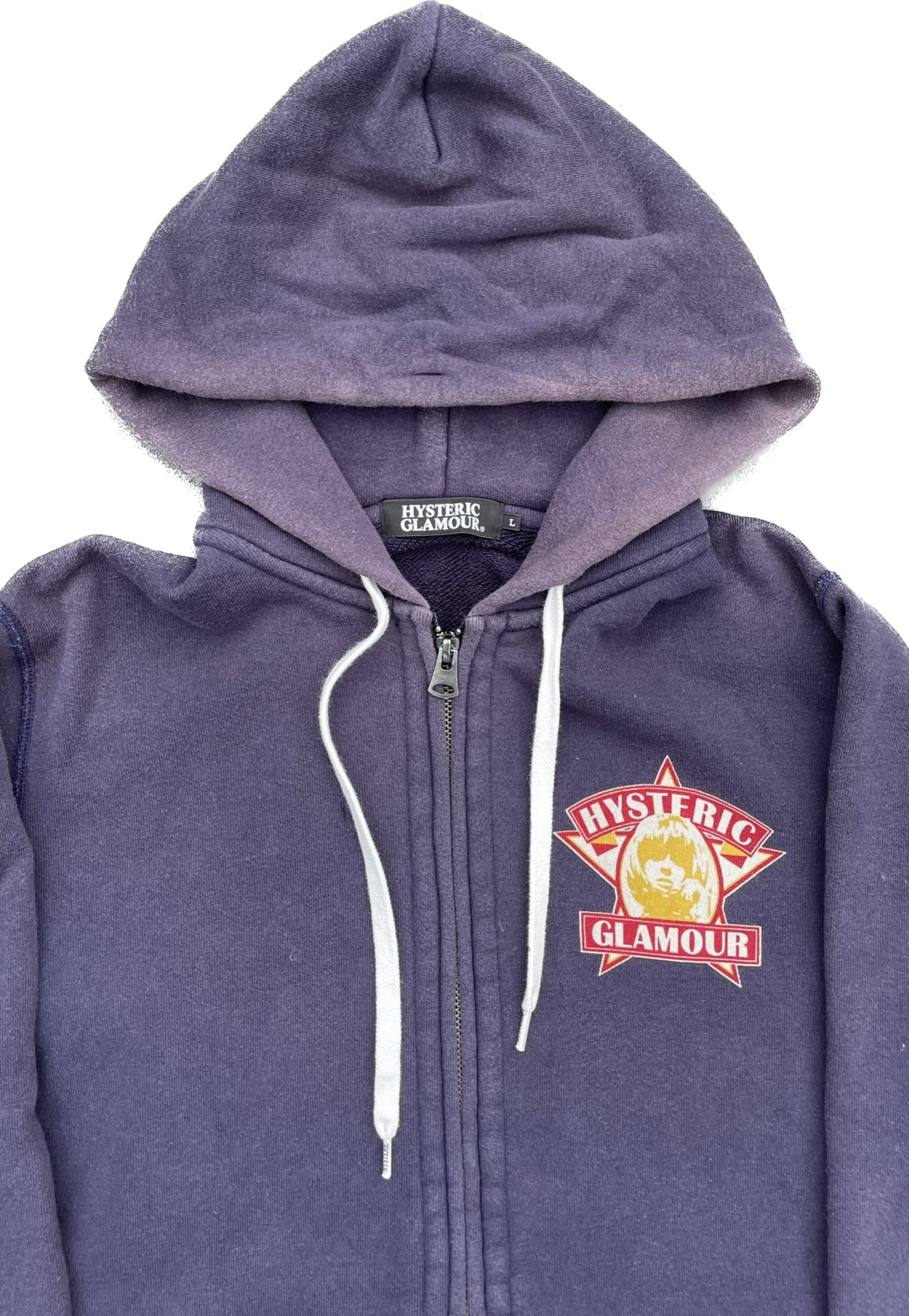 HYSTERIC GLAMOUR SWEAT À CAPUCHE ZIPPÉ MARINE [L]