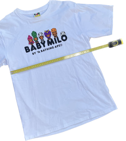 BAPE BABY MILO FIGURE TEE BIANCO [L]