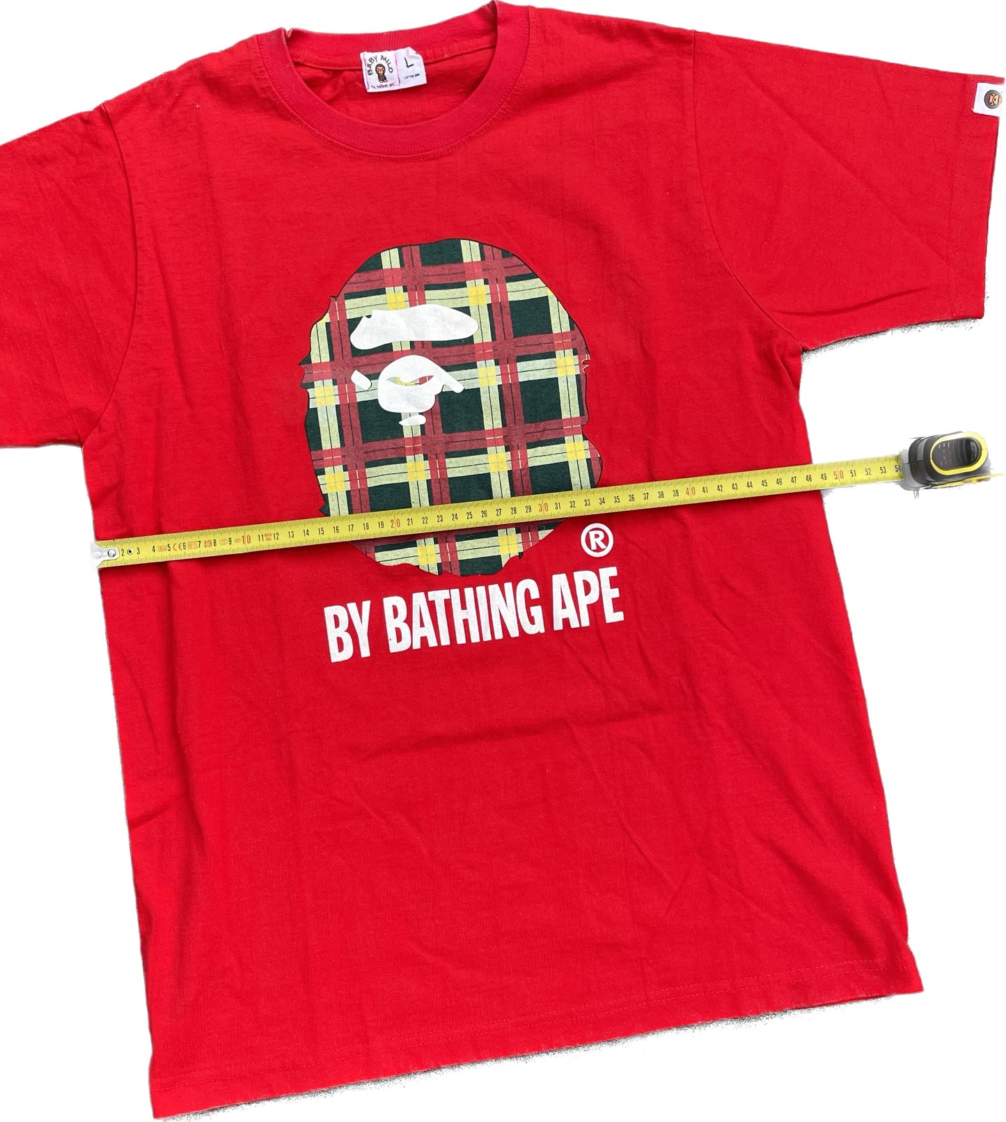 MAGLIETTA CON LOGO BAPE HEAD ROSSA [L]