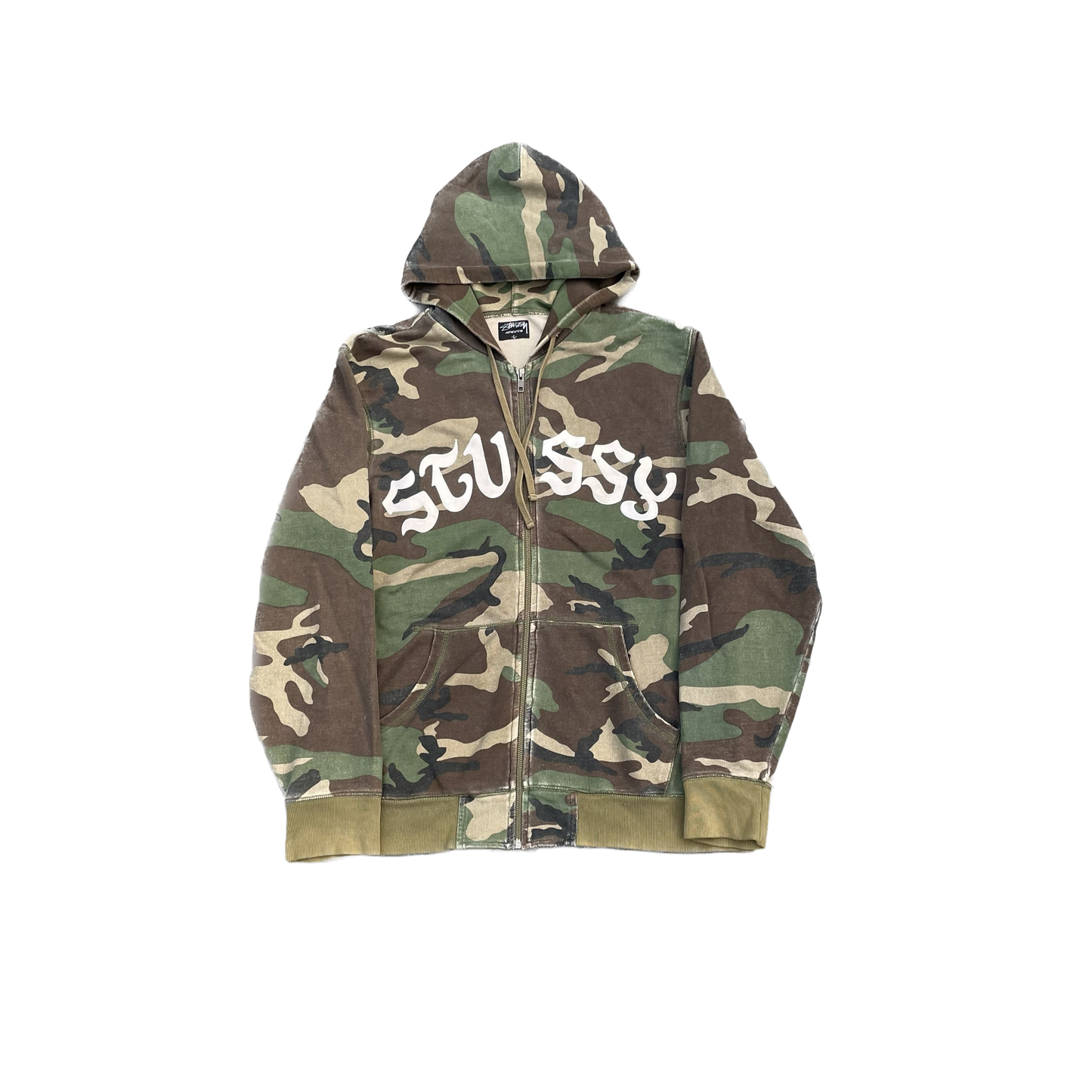 SWEAT À CAPUCHE ZIPPÉ STUSSY CAMO ARC [L]