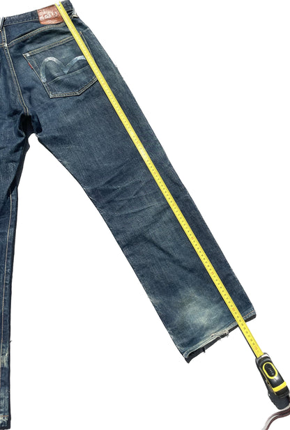 EVISU JEANS GIALLO E BLU GABBIANO [33x35]