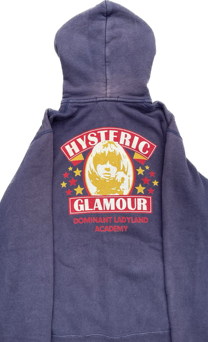 HYSTERIC GLAMOUR SWEAT À CAPUCHE ZIPPÉ MARINE [L]