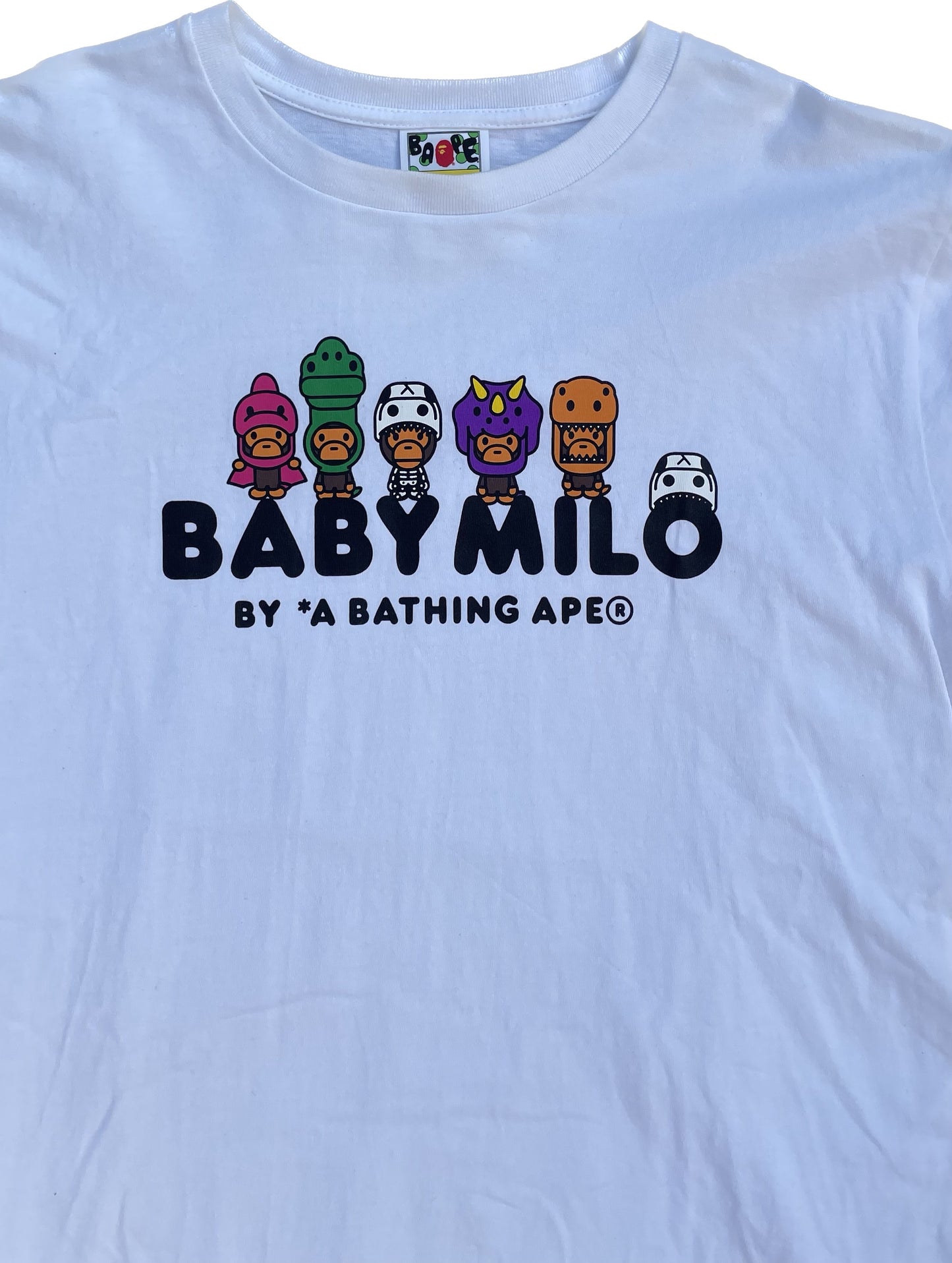 BAPE BABY MILO FIGURE TEE BIANCO [L]