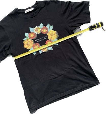 UNDERCOVER FLORAL HEROES TEE BLACK [M]