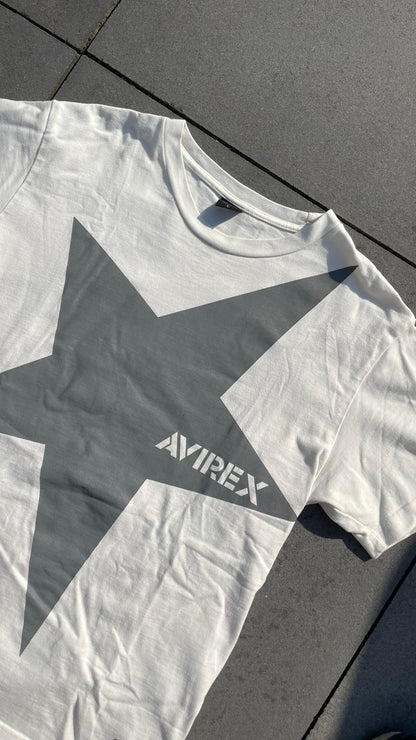 AVIREX STAR TEE BLANC [L]