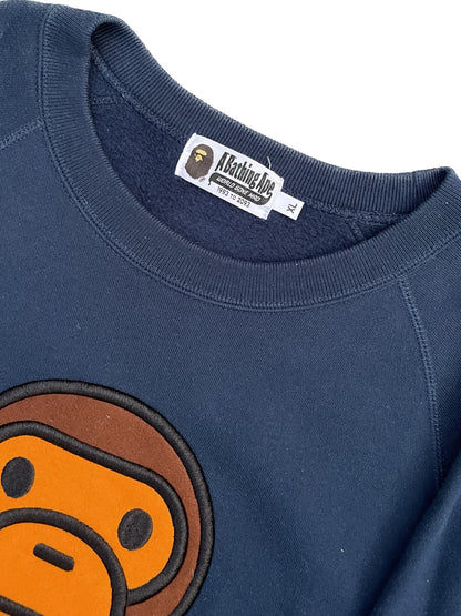 MAGLIONE BAPE BABY MILO FIGURE NAVY [XL]