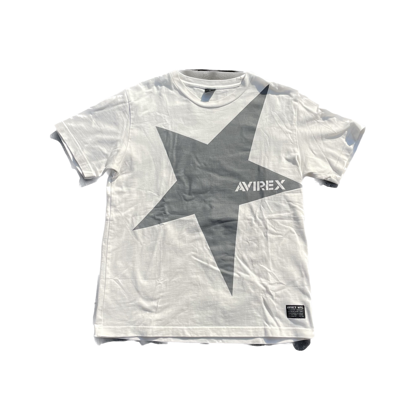 AVIREX STAR TEE BLANC [L]