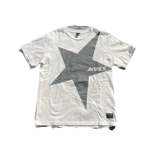 AVIREX STAR TEE BLANC [L]