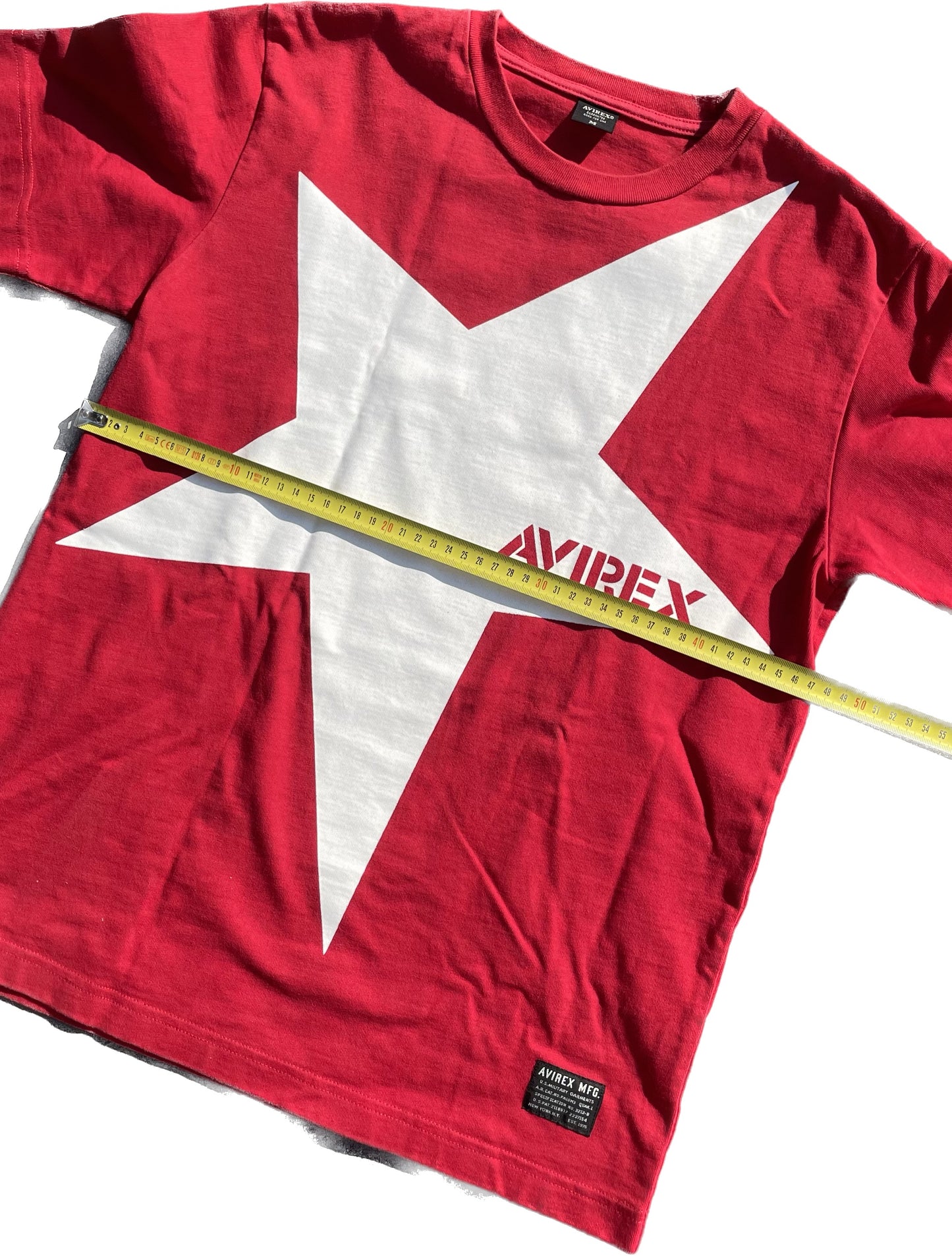 AVIREX STAR TEE ROUGE [M]