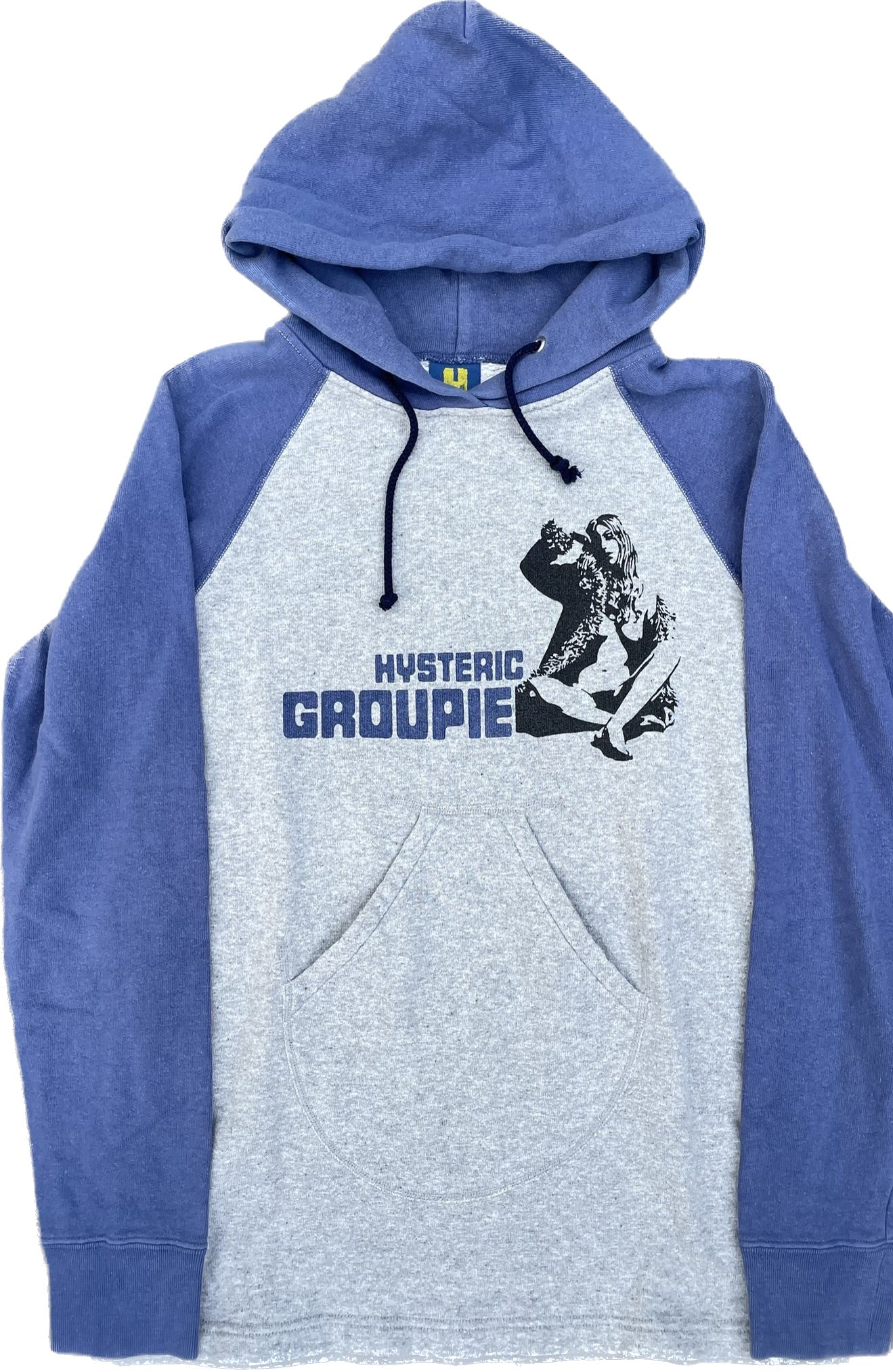 HYSTERIC GLAMOUR GROUPIE SWEAT À CAPUCHE GRIS BLEU [S]