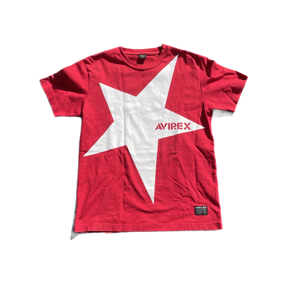 AVIREX STAR TEE ROUGE [M]